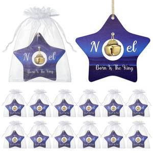 lot 32654 image: 12 Set Christmas Star Ornaments