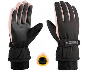 lot 32661 image: Snow Gloves for Women (Black and Pink, One Size)