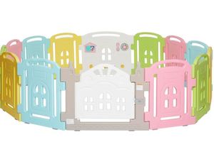 lot 30573 image: Dream On Me 14 Panel Groovy Play Center, Playard in Multi Colors