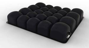 lot 13931 image: ROHO MOSAIC Cushion, Heavy Duty, Inflatable Seat Cushion for Office Chair, Wheelchair, Cars, Home Living, & Back Aches Support, Adjustable Cushion with Stretchable Cover & Non-Skid Bottom, 18 x 15 - Retail $85
