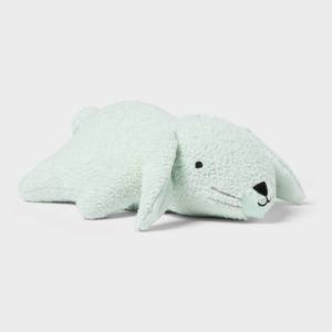 lot 32678 image: Bunny Weighted Plush Kids Throw Pillow Mint - Pillowfort- (DAMAGED)