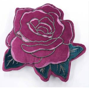 lot 32682 image: Celestial Garden Velvet Rose Decorative Pillow