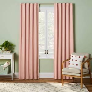 lot 32684 image: 84 Blackout Twill Solid Kids Panel Pink - Pillowfort