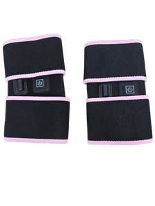 lot 32737 image: Heated Leg Wraps with Pink Trim, Set of 2