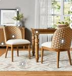 Farmhouse Woven Back Dining Chairs Set of 2 - Retail: $319