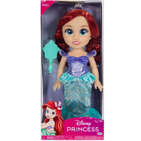 lot 6715 image: Disney Princess My Friend Ariel Doll 14 inch Tall Includes Removable Outfit Tiara Shoes & Brush