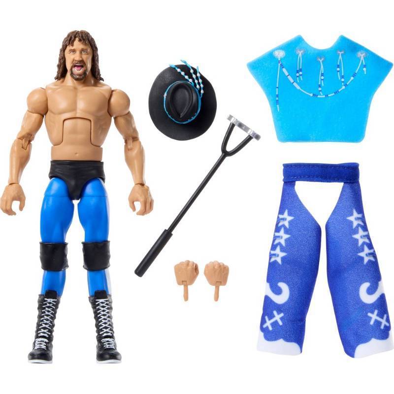 lot 6738 image: WWE Elite Legends Terry Funk Action Figure & Accessories, Series 27 6-inch Collectible Set