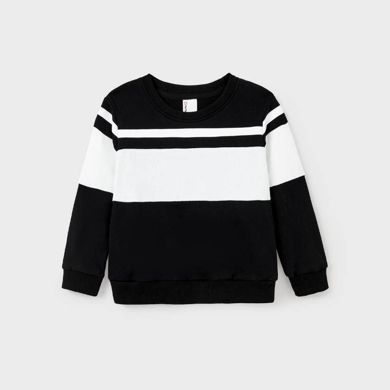 lot 7883 image: Casual Striped Top, Black and White -2T