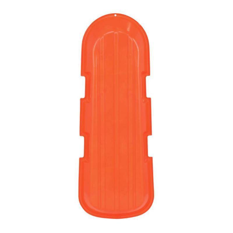lot 13425 image: Emsco ESP 48 Day Glow Sno Twin Toboggan TwoRider Sled - Neon Orange - Retail $65