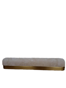 lot 13968 image: Alabaster 17.5in Light Fixture UNABLE TO TEST