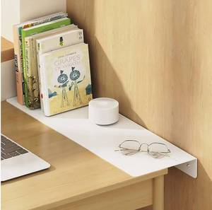 lot 13972 image: Metal Kitchen Refrigerator Gap Partition Countertop Gap Extension Board,Gap Covers Between Countertop and Walls, Refrigerator Side Partition, No Drill(White,23.62  3.93inch)