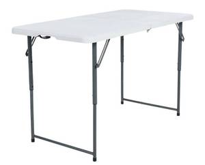 lot 15374 image: 4 Ft. Peakform Adjustable Height Folding Table Off White (48 Length x 24 Wide)