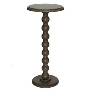 lot 30625 image: Armoire Cottage Collection Wood Spindle Side Table Gray - Retail $50