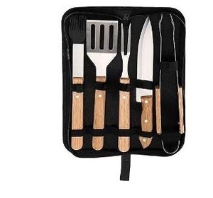 lot 30646 image: Grill Tools Set Stainless Steel, Grill Utensils Set with Wood Handles
