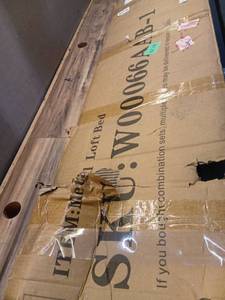 lot 30656 image: Metal loft bed (See Details) - Retail $100