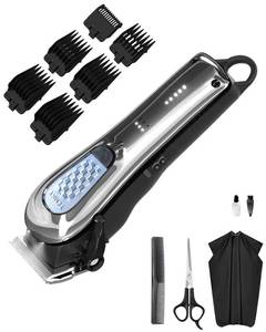 lot 32740 image: Hair Clippers for Men Cordless & Corded Barber Clippers for Hair Cutting & Grooming Professional Hair Trimmer