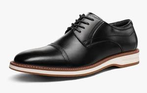 lot 32745 image: Meridos Mens Dress Shoes Business Formal Wingtip Casual Oxford Shoes -Size 11