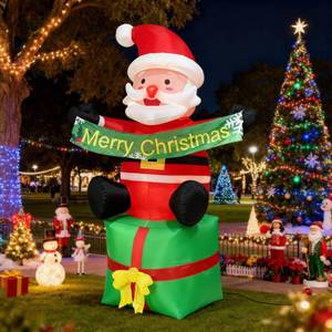 lot 32748 image: 9.8FT Christmas Inflatable Santa Claus