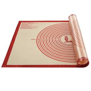 lot 32750 image: Non-slip Silicone Pastry Mat Extra Large with Measurements 36By 24 for Baking Mat, CounterDough RollingOven LinerFondantPie Crust Red�