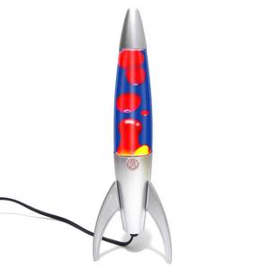 lot 32775 image: GANBIPU Original Magma Lamp with Blue Liquid and Red Wax, 14.5 Inches (SEE DETAILS)
