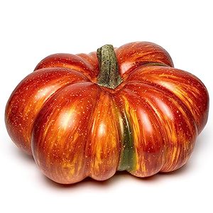 lot 32809 image: Large Artificial Pumpkin, 12.6i Hand-Made Fake Pumpkin