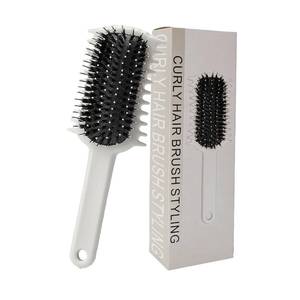 lot 32812 image: Curly Hair Brush, Volume Curl Defining Brush for Detangling Shaping and Styling Womens Curls, Reduce Pulling (Beige)