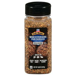 lot 32842 image: McCormick Grill Mates Kosher Worcestershire Pub Burger 10.62 oz Bottle (BEST BY SEPTEMBER 25, 2026)