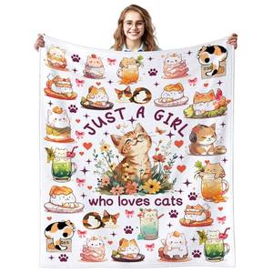 lot 32855 image: Cat Blanket Gifts for WomenGirls  50X40