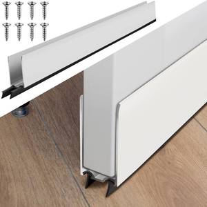 lot 33006 image: Pushglossy 1 Pack 1 x 35.5 Storm Door Sweep Replacement Bottom Sweep Aluminum Expander for 1 Thickness Security Storm Door Weatherstripping (White)