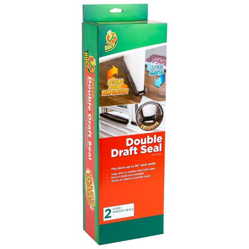lot 6243 image: Pack of 8, Duck 34 2pk Double Draft Seal Caulk and Sealants Dark Gray - Retail $136