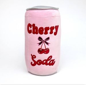 lot 30674 image: Pack of 2 PM&J Home 16 Weighted Cherry Cola Stuffed Plush - Retail $50