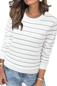 lot 32868 image: Striped Sweater, Crew Neck, Long Sleeve -Womens Size S