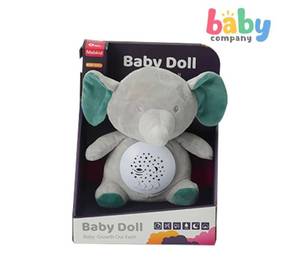 lot 33024 image: Baby Company Baby Plush Comfort Projector Plush - Elephant