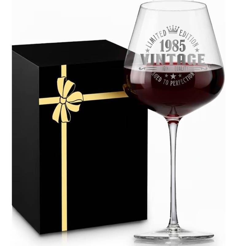 lot 606 image: Wine Glass for Someone born in 1985