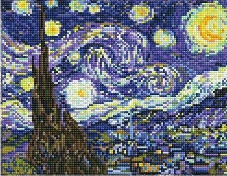 lot 30026 image: DIAMOND DOTZ Starry Night (Van Gogh) Special Edition Diamond Painting Kit