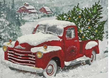 lot 30027 image: DIAMOND DOTZ Christmas Trees Special Edition Diamond Painting Kit