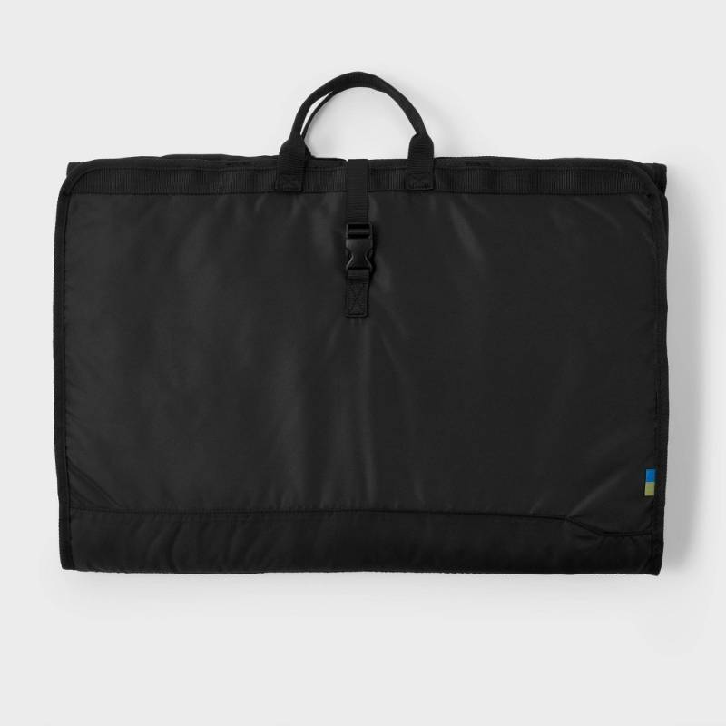 lot 13542 image: Large Garment Bag Black - Open Story Solid, Water-Resistant, Lightweight Luggage