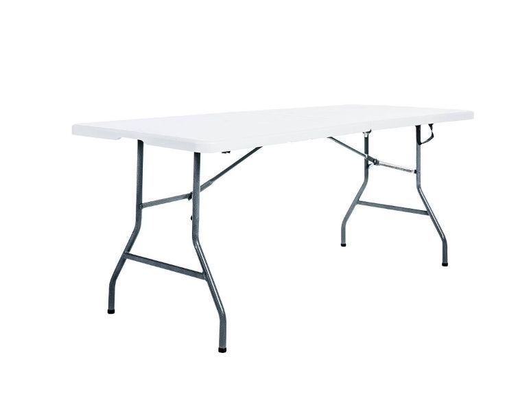 lot 30734 image: Dorm Folding Banquet Table Off White 72inch