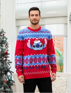 lot 32937 image: Disney Stitch Christmas Sweater -Men M