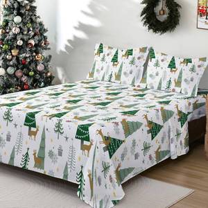 lot 32939 image: Christmas Sheet Set -Queen Size