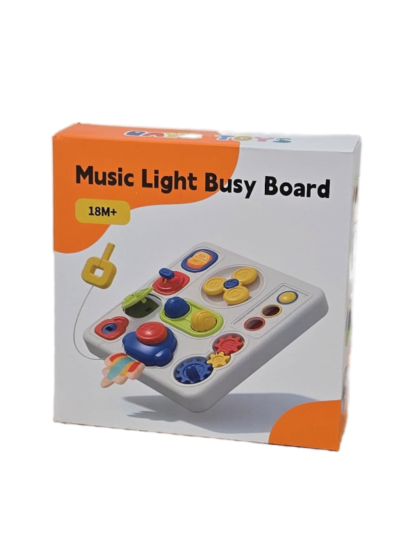 lot 10239 image: Musical Light Busy Board Baby Activity Toy