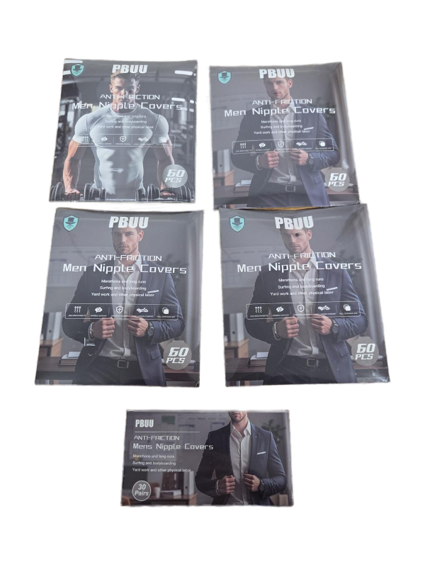 lot 7310 image: PBUU Anti-Friction Mens Nipple Covers Multi-Pack 270 COUNT