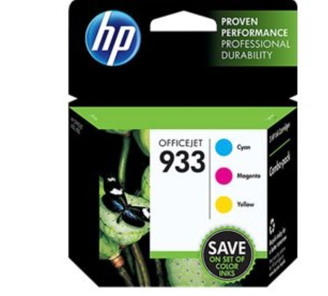 lot 16423 image: HP 933 3-pack CyanMagentaYellow Original Ink Cartridges  per Cartridge 330
