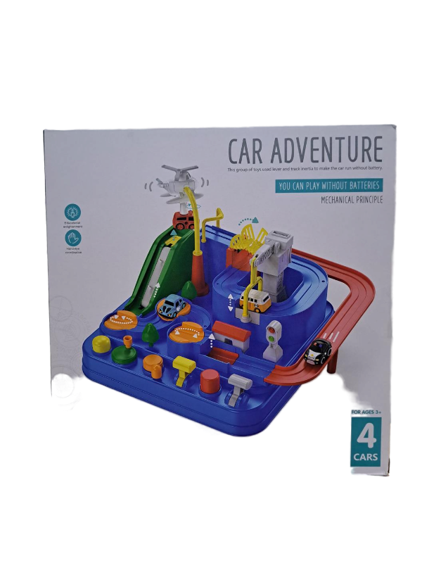 lot 13544 image: Car Adventure Play without Batteries 4 Cars for Ages 3 and Up