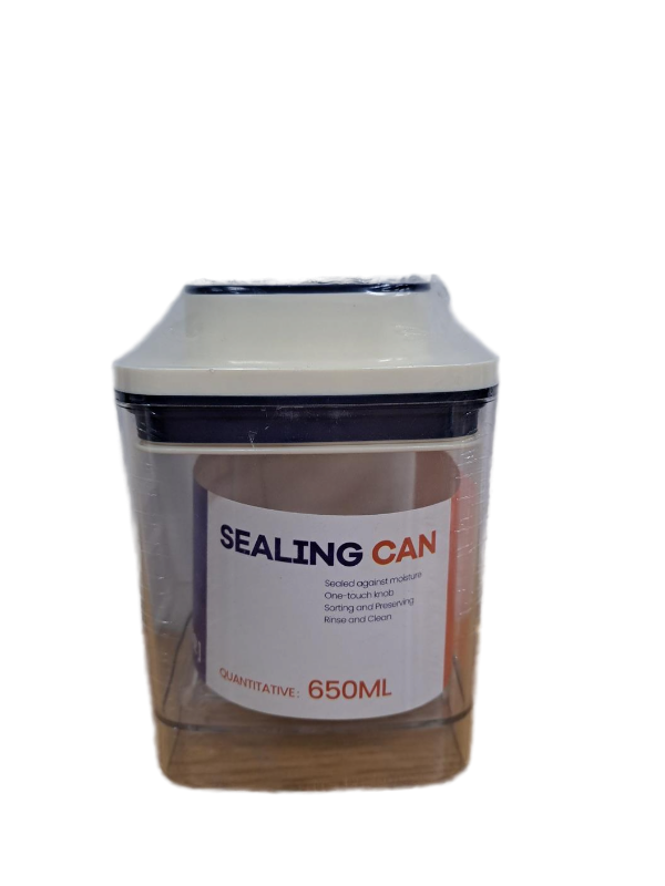 lot 13584 image: 650 ML Sealing Can Sealed Against Moisture One Touch Knob