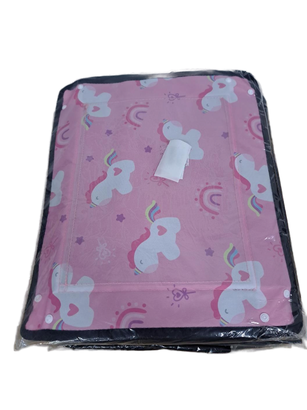 lot 13615 image: Kids Travel Tray Cover Pink Unicorn Pattern -6 Pack