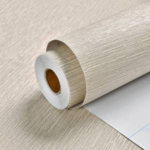 lot 15475 image: Haimin Grasscloth Wallpaper Peel and Stick 20.9in X 393in Fabric Contact Paper Wall Paper Textured Wallpaper Horizontal Stripes Look Self-Adhesive Thick Vinyl Embossed (Beige)