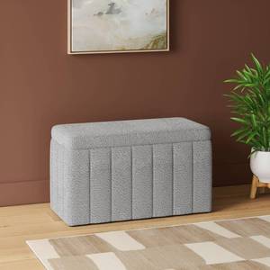 lot 30750 image: Essex Double Storage Boucle Bench Cream - Threshold - Retail $130
