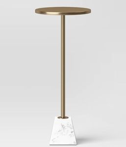 lot 30761 image: Marble Drink Table - Threshold - Retail $80