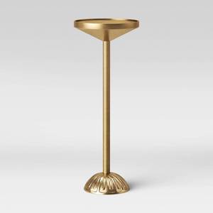 lot 30781 image: Catalana Round Figural Metal Drink Table Brass - Threshold  - Retail $70